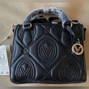 Valentino Orlandi Bag-Purse-Convertibe Cross Body/Handles-Black-V-2103-NWT